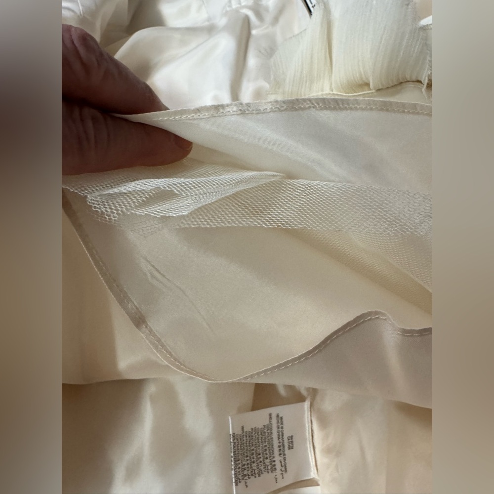 🎀 BCBG MaxAzria Petites “Luci”💕Strapless Cream Mini Prom Formal 2P NWT - Picture 10 of 15